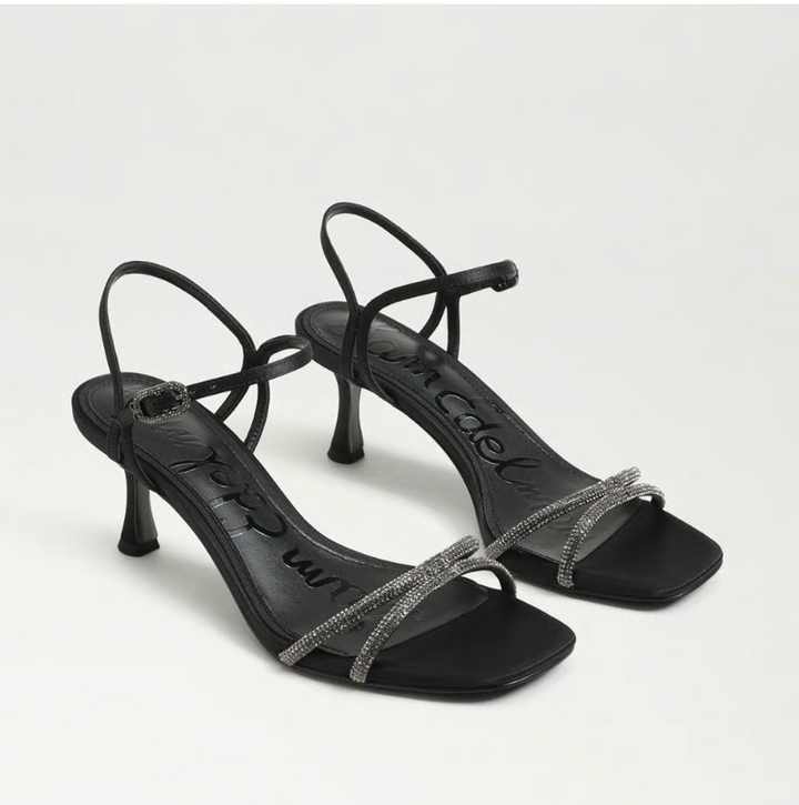 PRESLEY GLAM BLACK SATIN