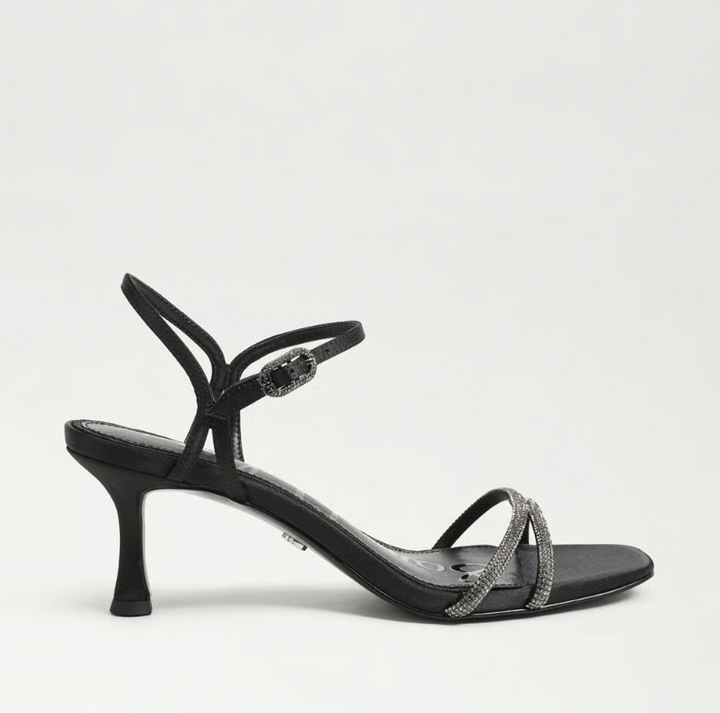 PRESLEY GLAM BLACK SATIN