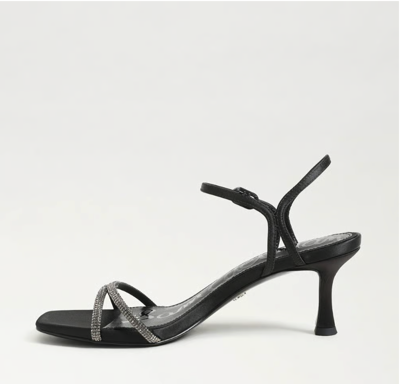 PRESLEY GLAM BLACK SATIN