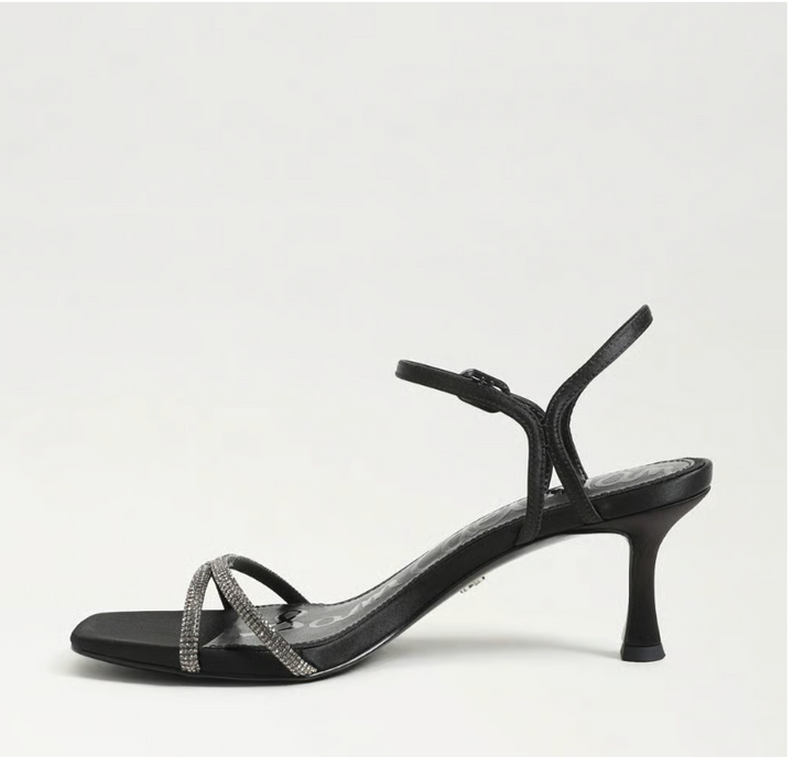 PRESLEY GLAM BLACK SATIN