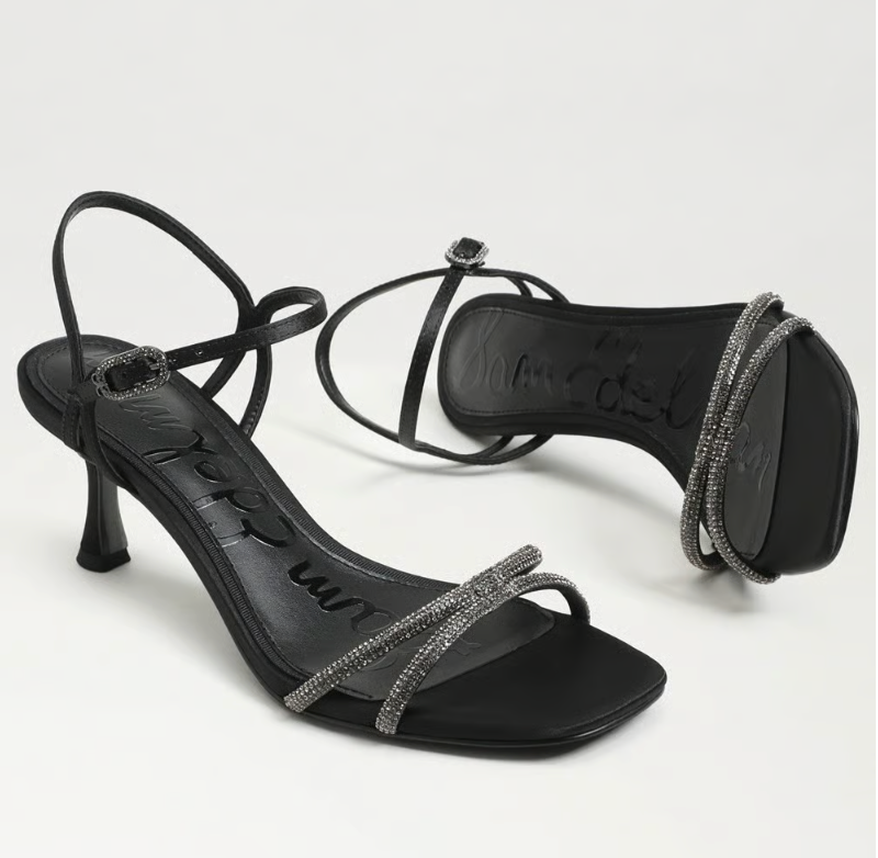 PRESLEY GLAM BLACK SATIN