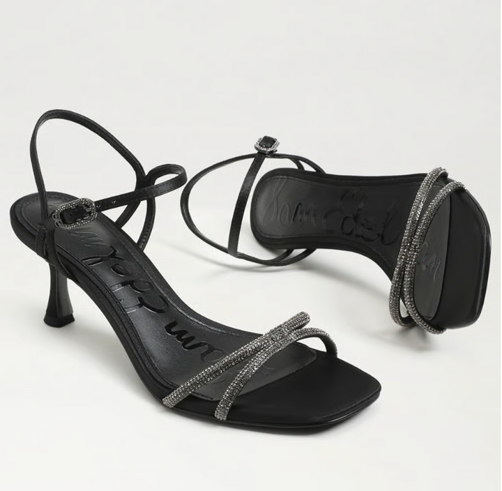PRESLEY GLAM BLACK SATIN