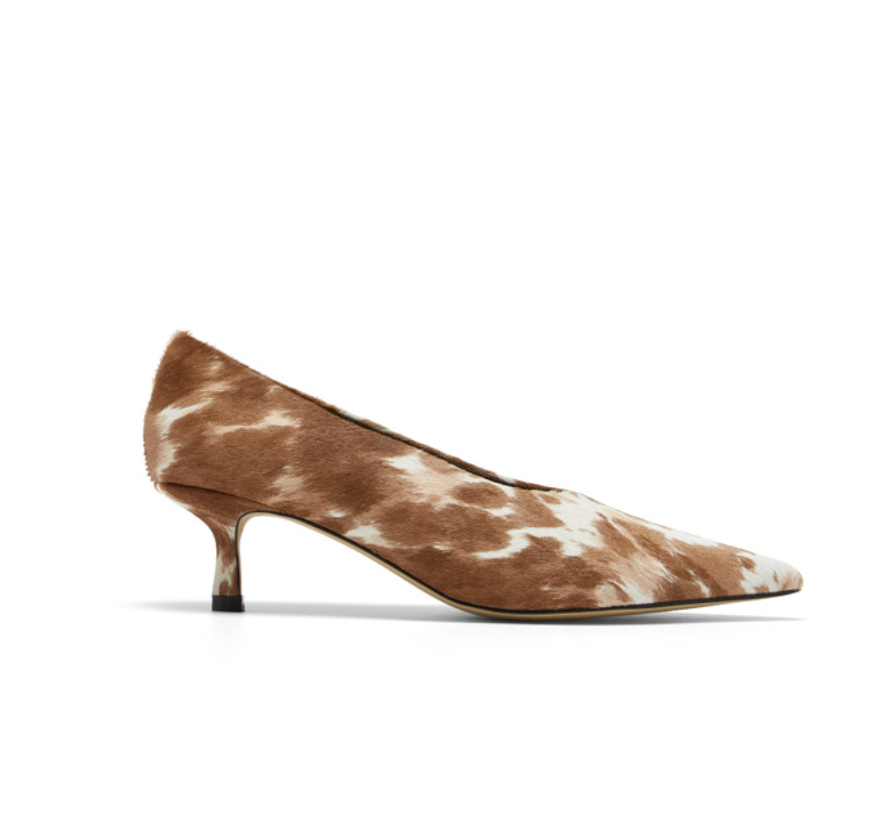 DAIS MOCCA HAIRCALF PUMP