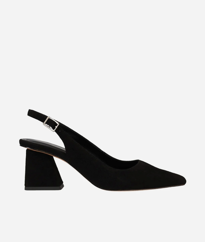 FLORIN BLACK SUEDE SLINGBACK