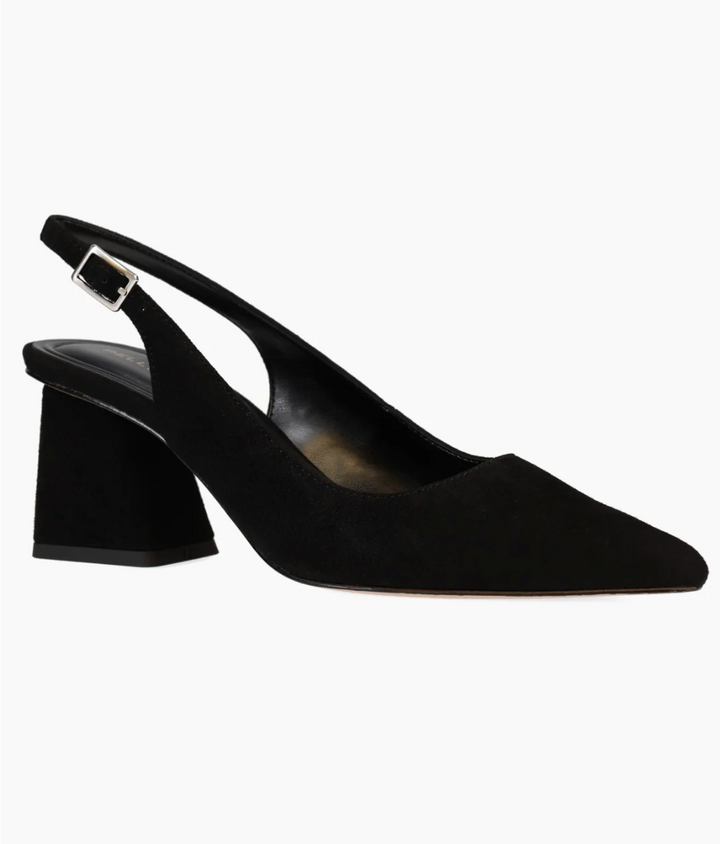 FLORIN BLACK SUEDE SLINGBACK