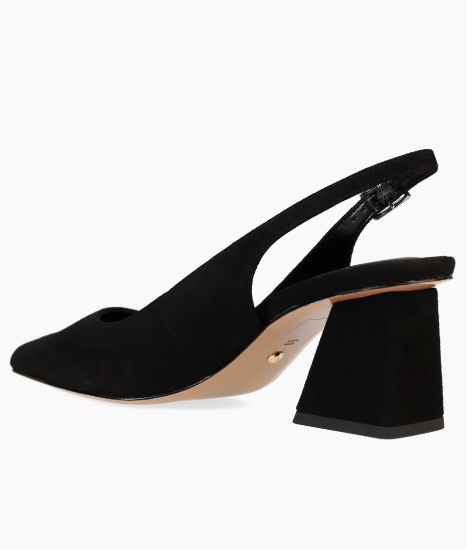 FLORIN BLACK SUEDE SLINGBACK