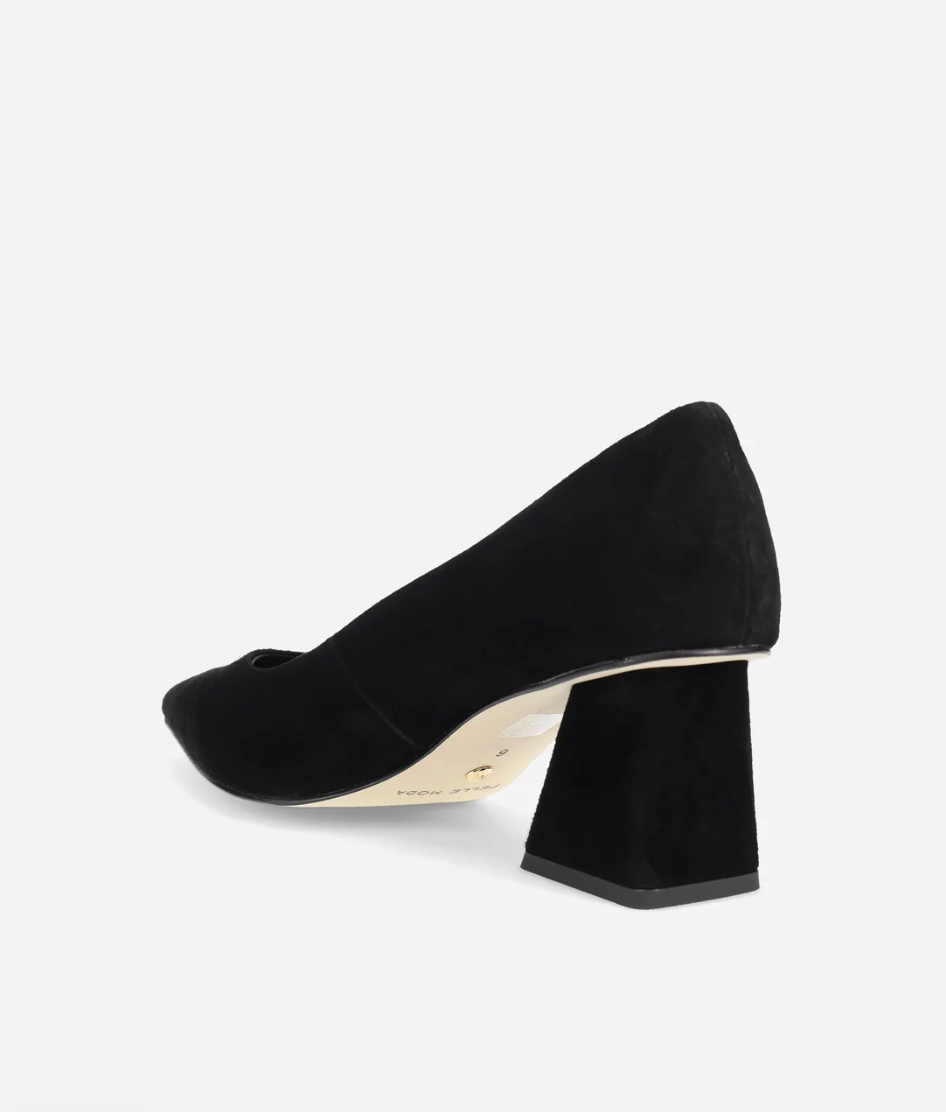 INELL BLACK SUEDE PUMP