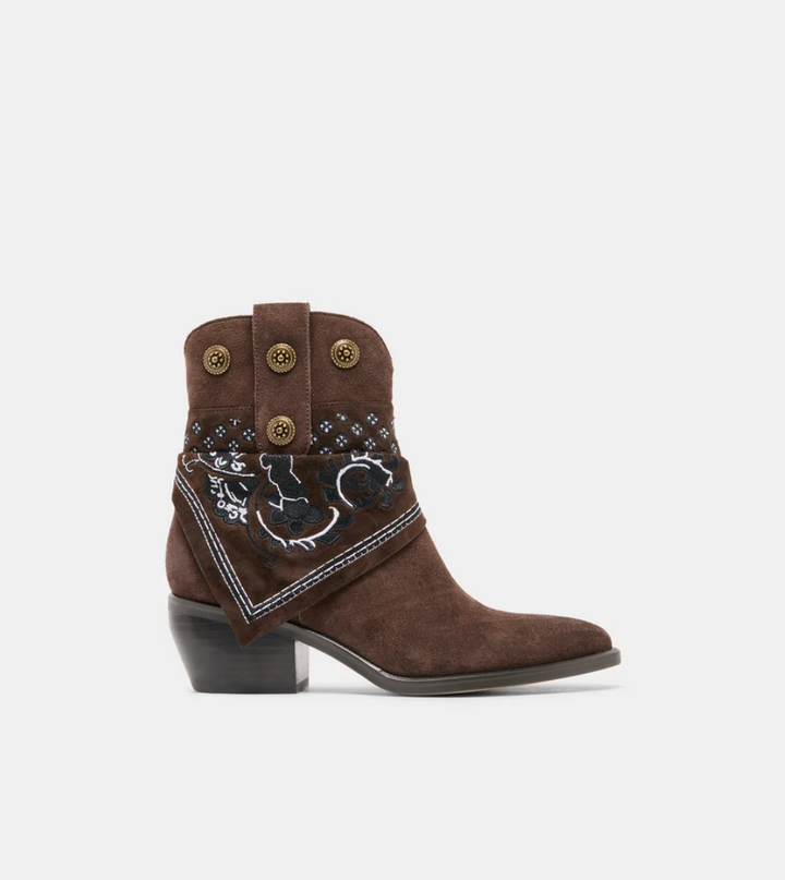 MEKALA DARK BROWN SUEDE BOOT