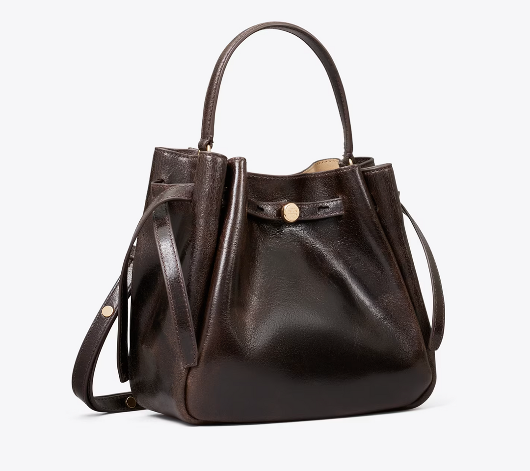 ROMY BUCKET BAG DISTRESSED BROWN
