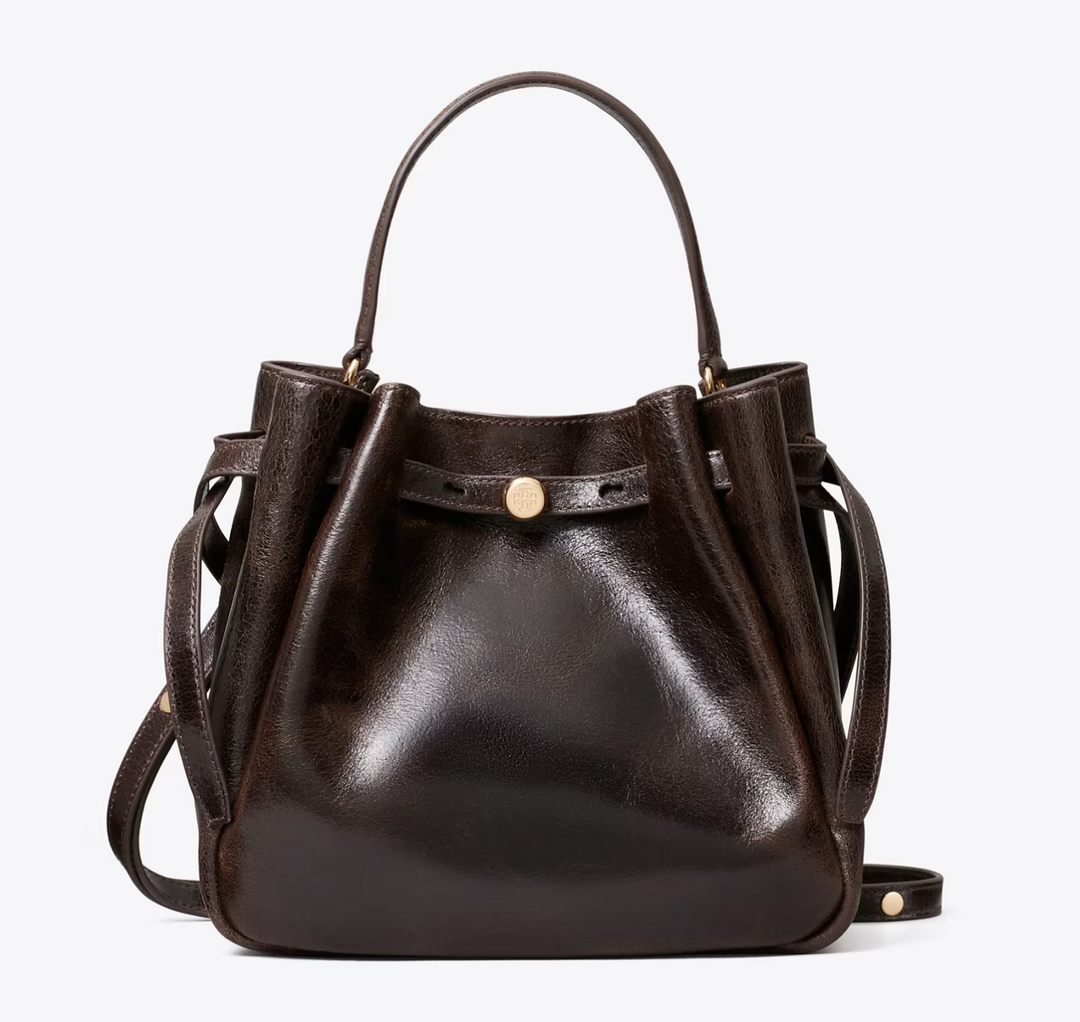 ROMY BUCKET BAG DISTRESSED BROWN