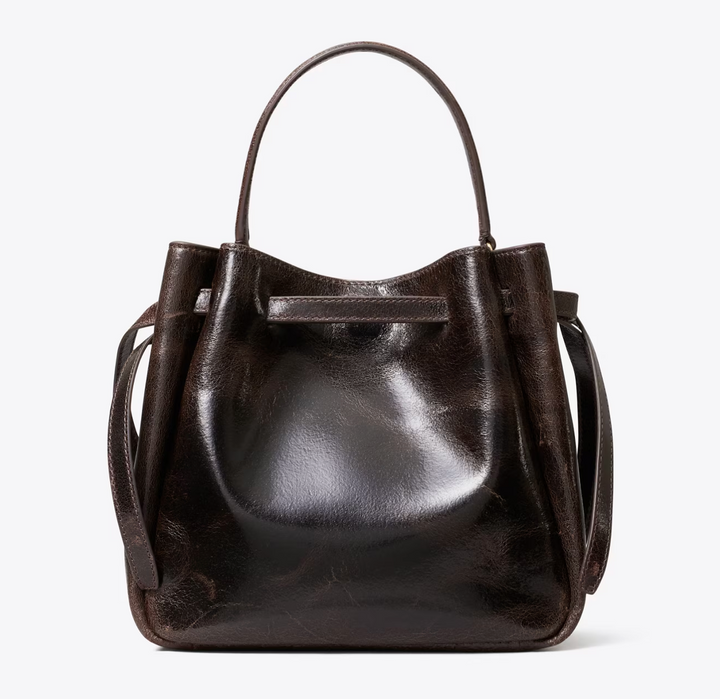 ROMY BUCKET BAG DISTRESSED BROWN