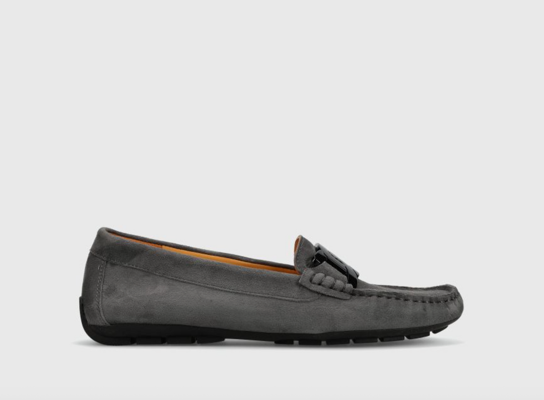 AIKER DARK GREY SUEDE LOAFER