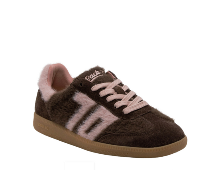 MOHAIR COFFEE/PINK SNEAKER