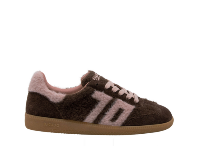 MOHAIR COFFEE/PINK SNEAKER