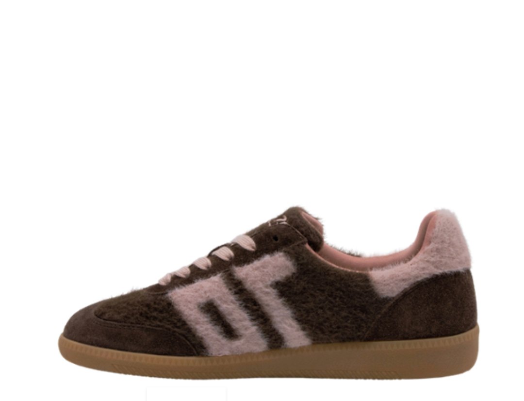 MOHAIR COFFEE/PINK SNEAKER