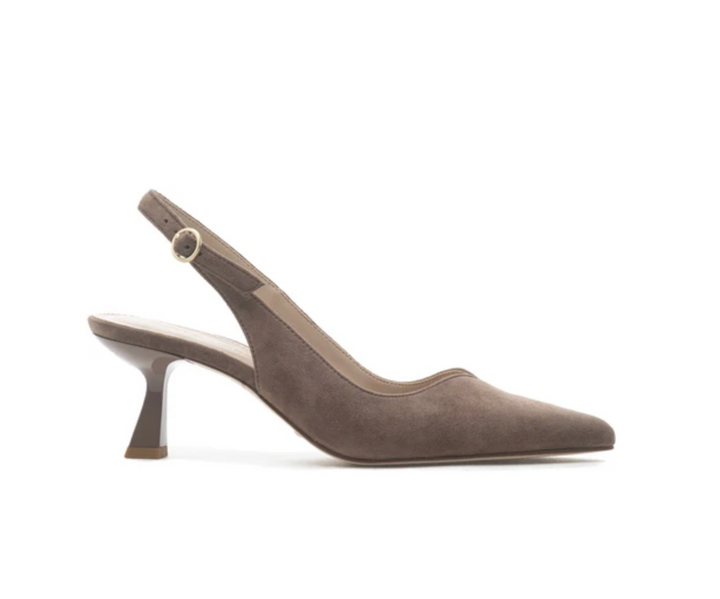 JANAH TAUPE SUEDE SLINGACK