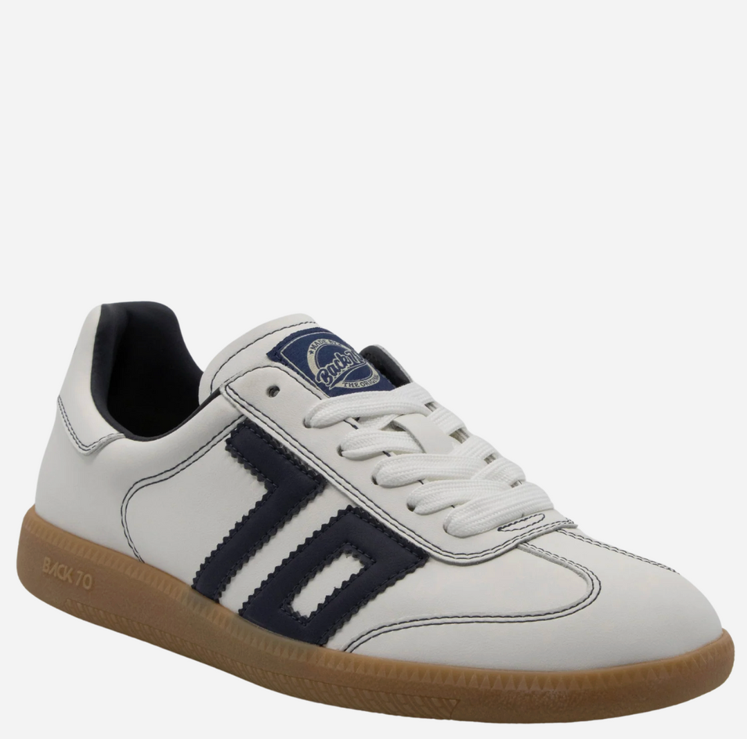 SHELLY WHITE/NAVY SNEAKER