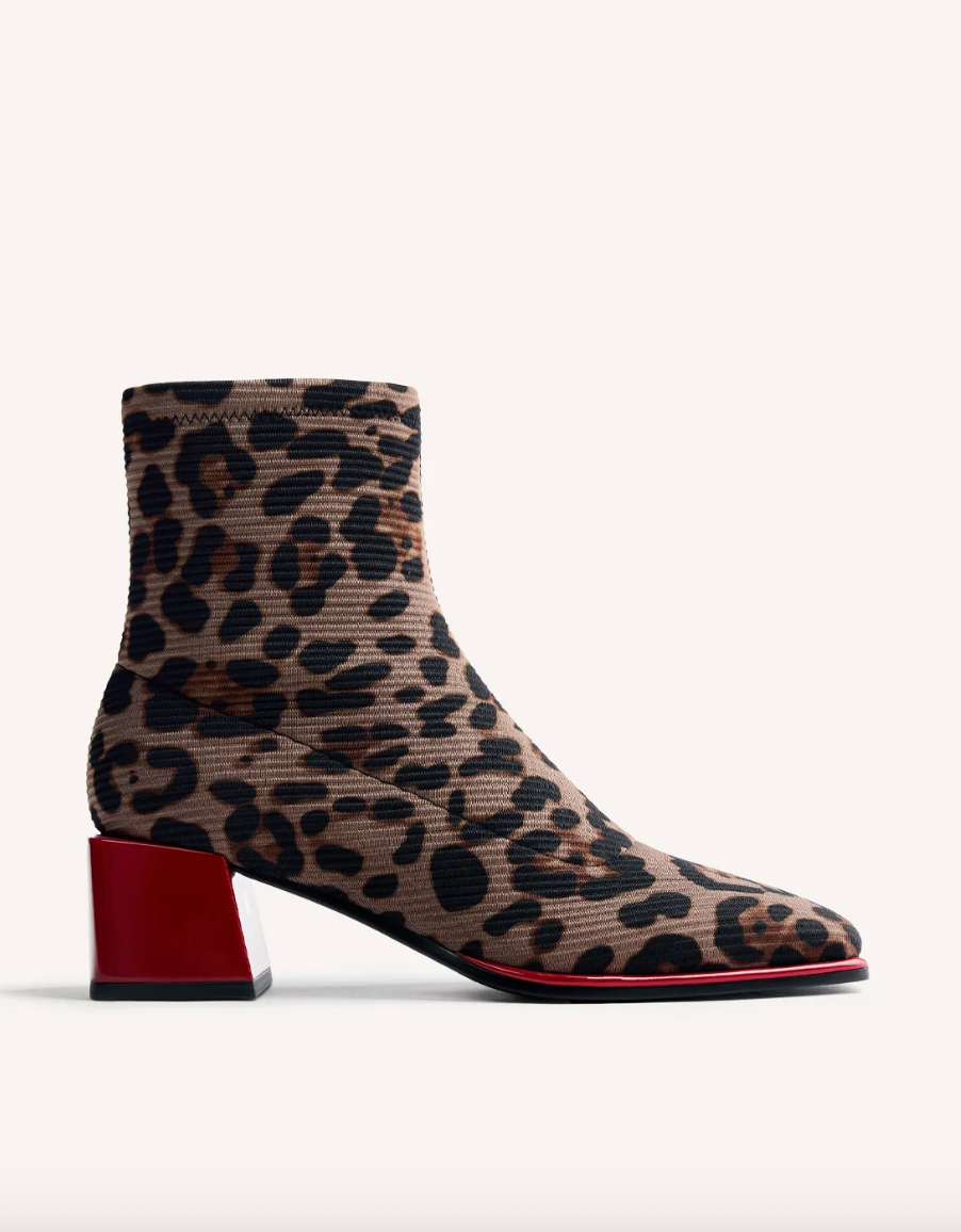 80683 LEOPARD/RED BOOT