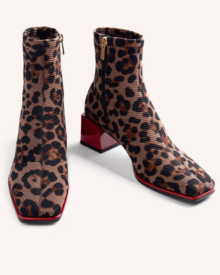 80683 LEOPARD/RED BOOT