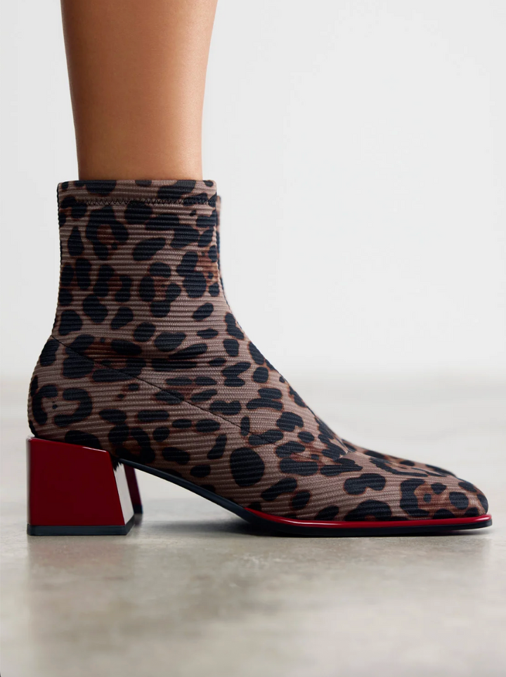 80683 LEOPARD/RED BOOT