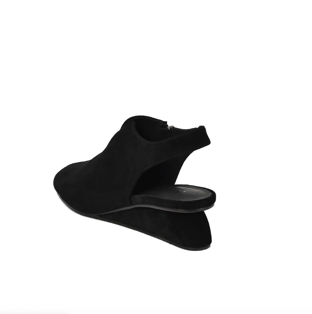 DREA BLACK SUEDE WEDGE