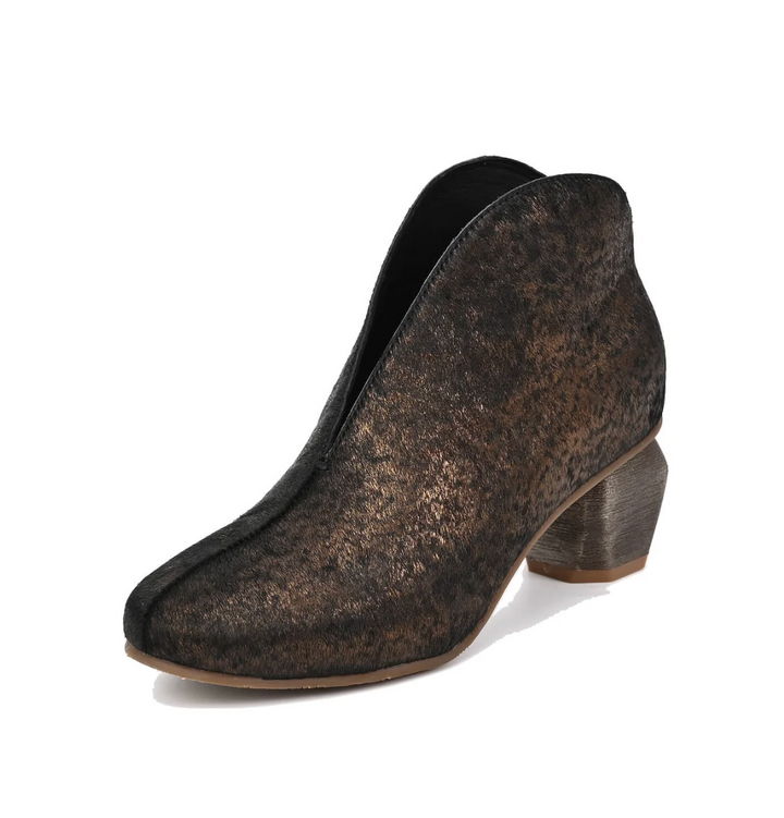 GRETCHEN BLACK/COFFEE BOOTIE