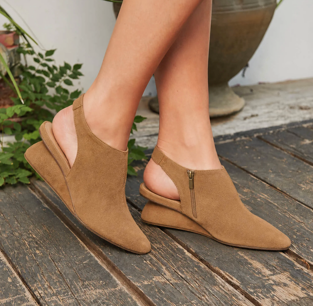 DREA TAUPE SUEDE WEDGE