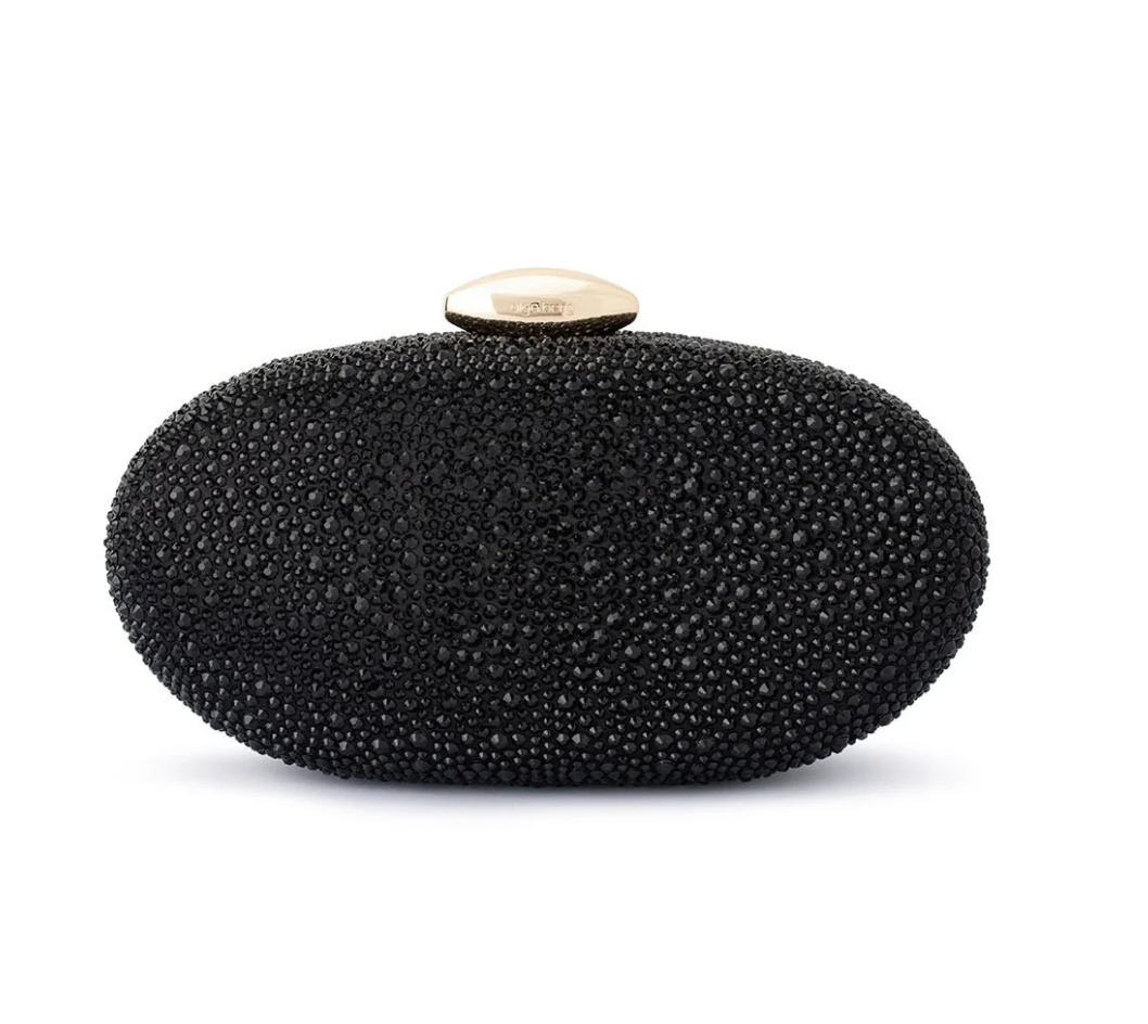 MEYER CRYSTAL BLACK EVENING BAG