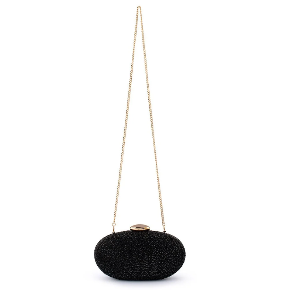 MEYER CRYSTAL BLACK EVENING BAG