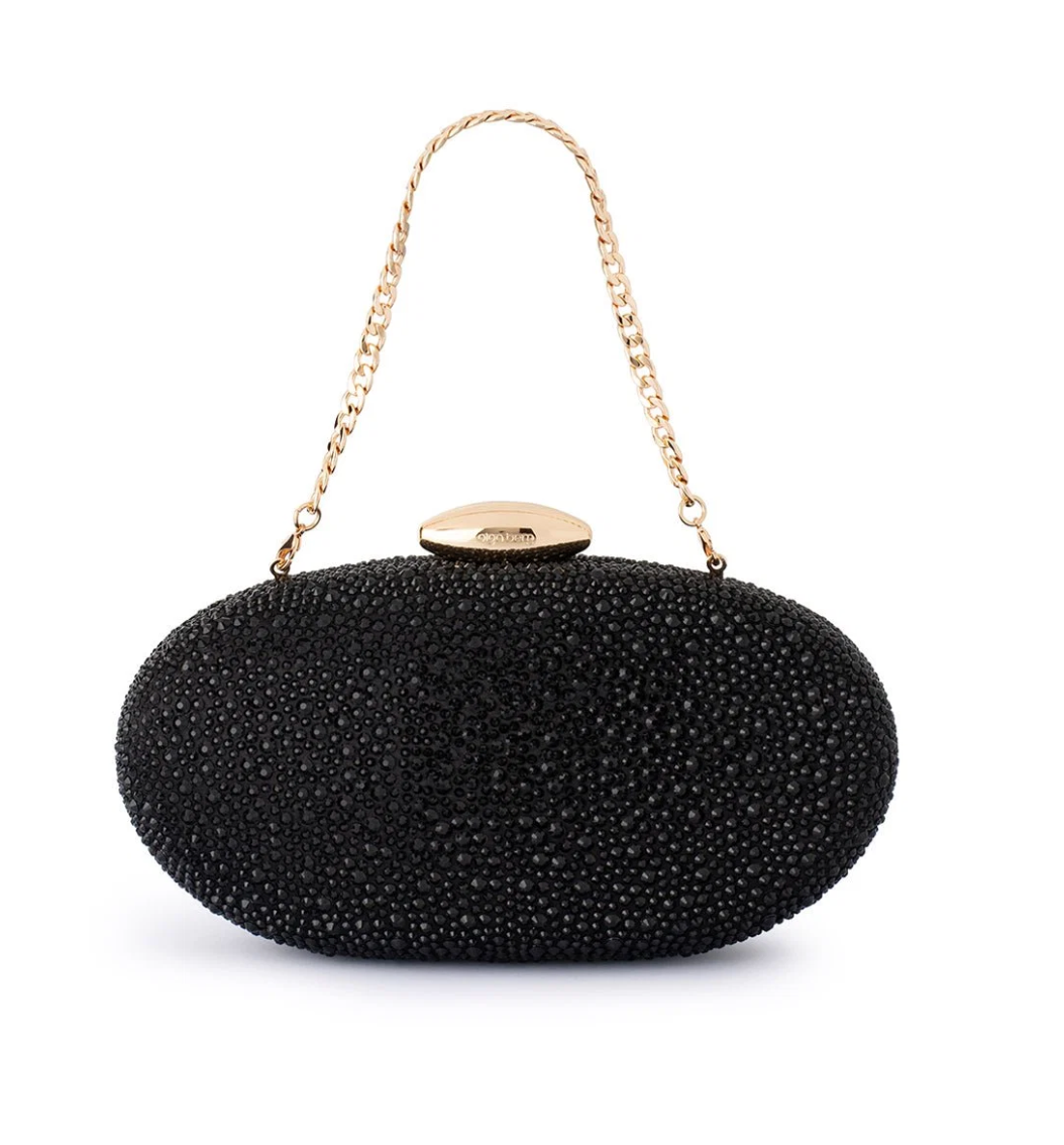 MEYER CRYSTAL BLACK EVENING BAG