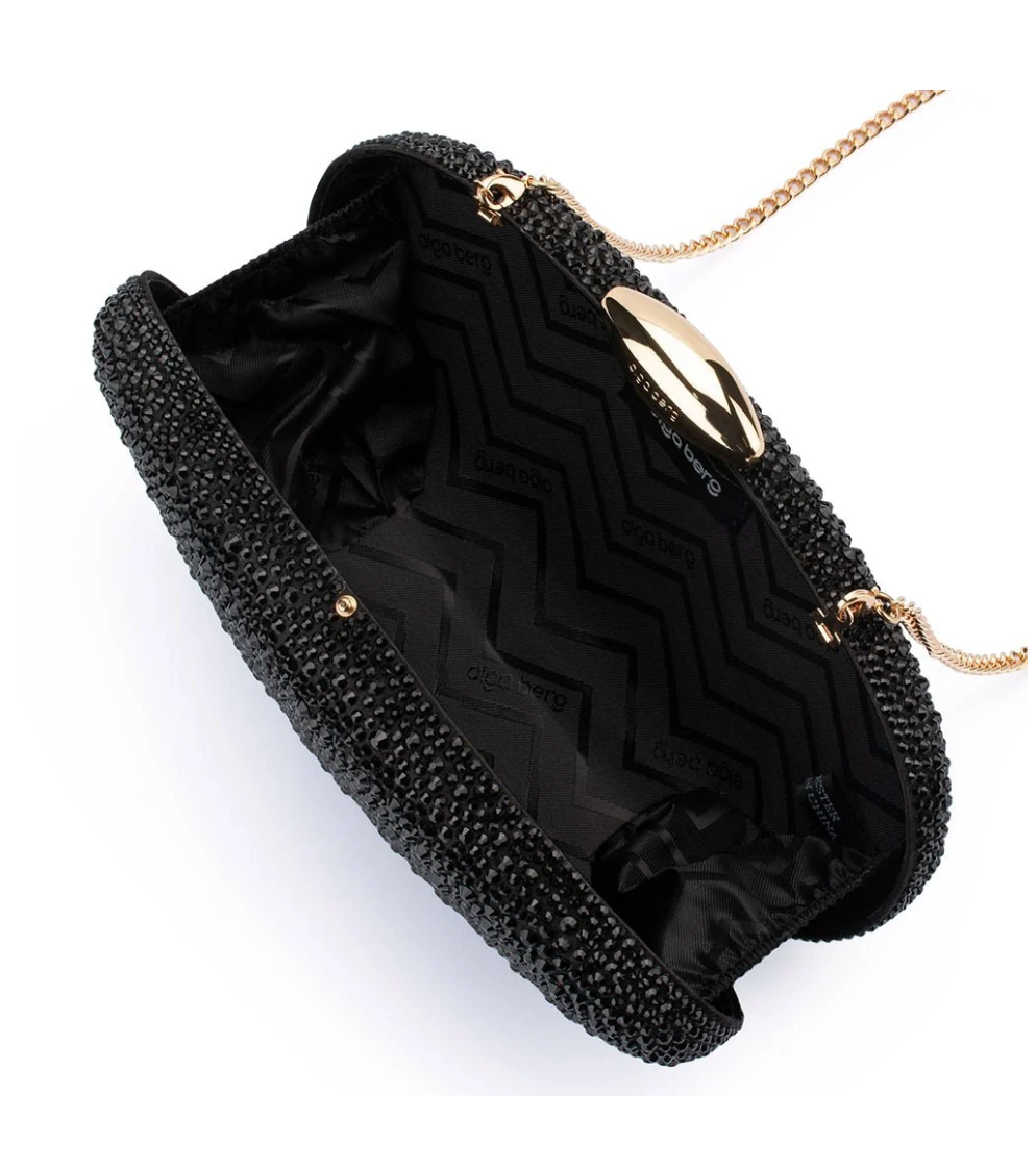 MEYER CRYSTAL BLACK EVENING BAG
