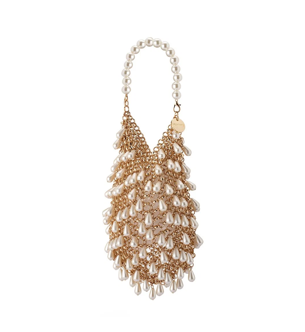 JADEN PEARL CHAIN CHAMPAGNE