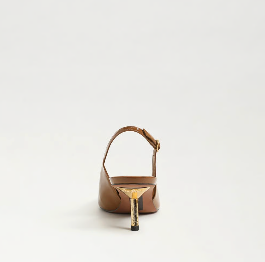 BIANKA GILDED DAHLIA TAN PATENT SLINGABACK