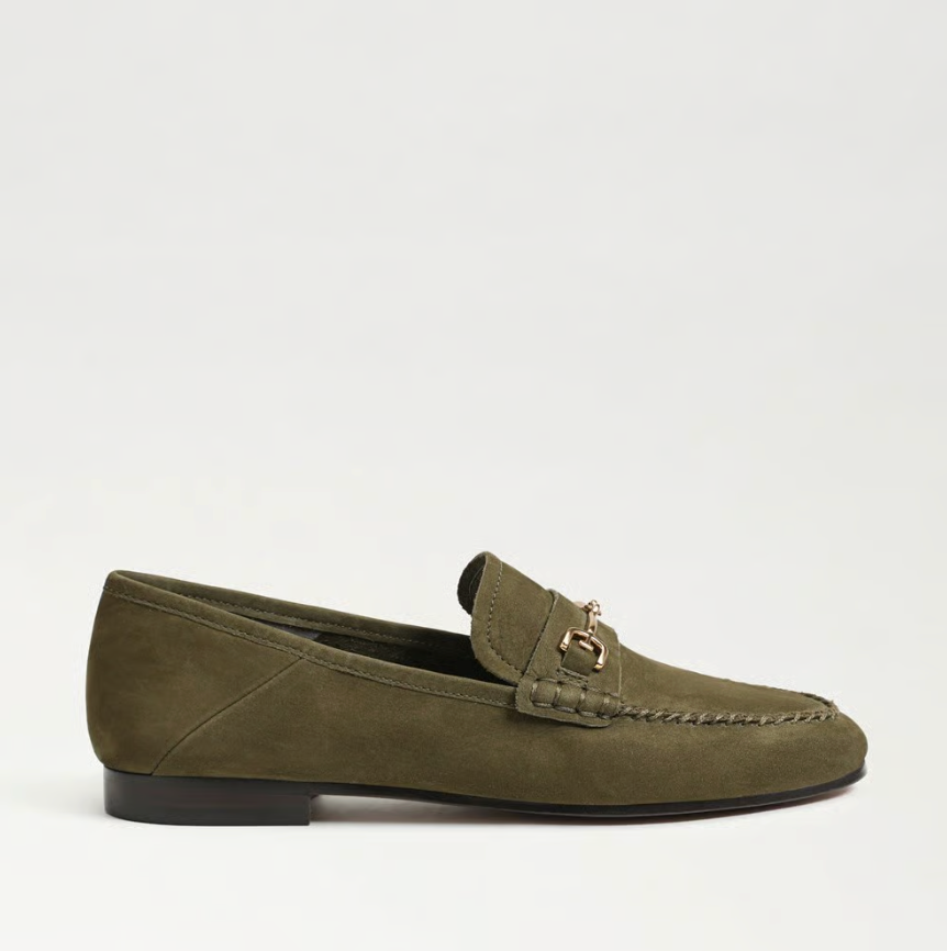 LORAINE OLIVE BRANCH NUBUCK SUEDE LOAFER