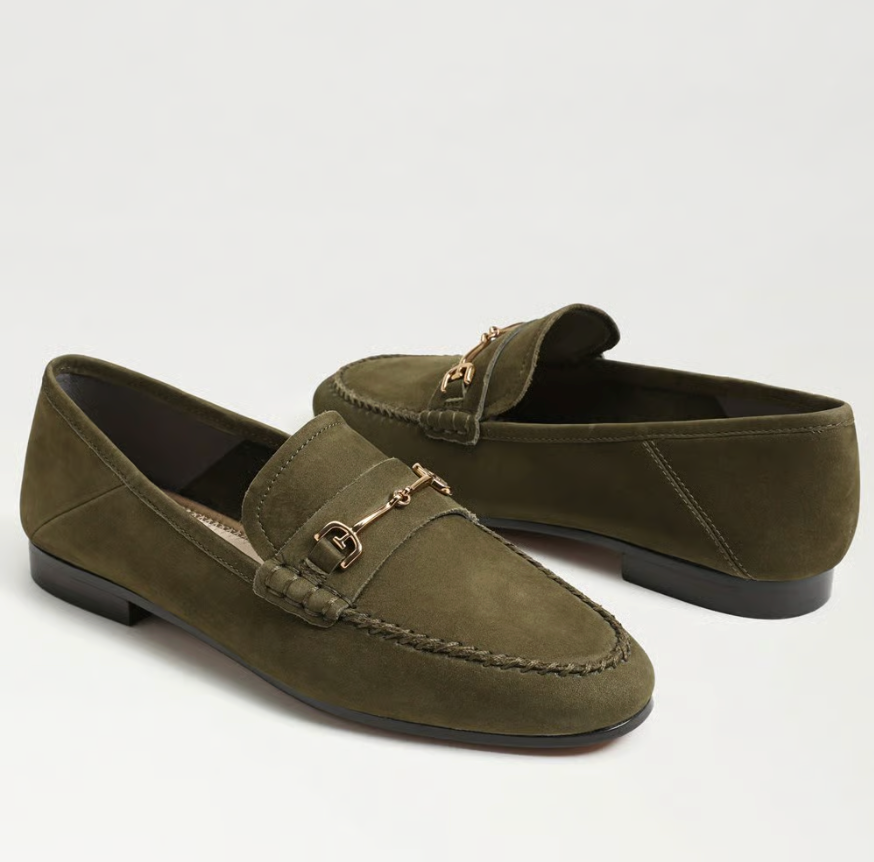 LORAINE OLIVE BRANCH NUBUCK SUEDE LOAFER