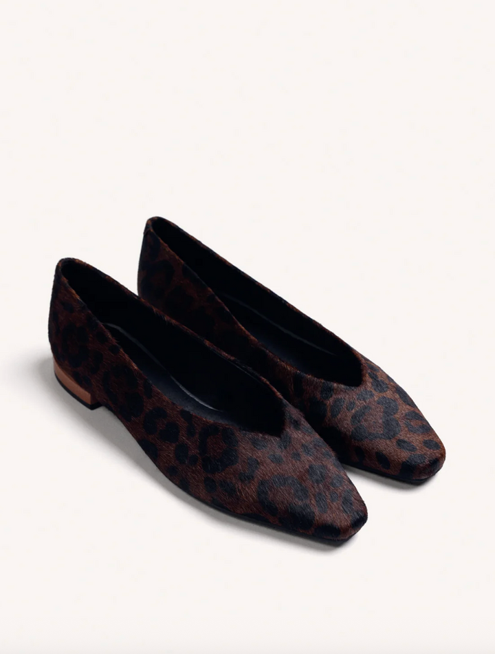 80165 BROWN LEOPARD HAIRCALF BALLET