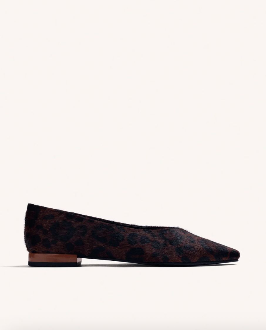 80165 BROWN LEOPARD HAIRCALF BALLET