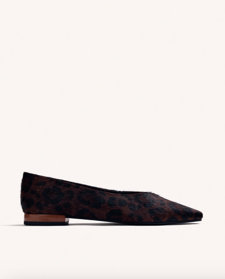80165 BROWN LEOPARD HAIRCALF BALLET