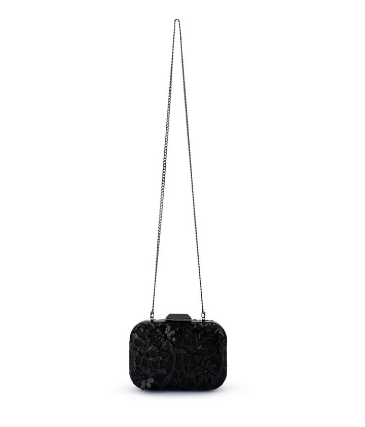 ELENA APPLIQUE BLACK