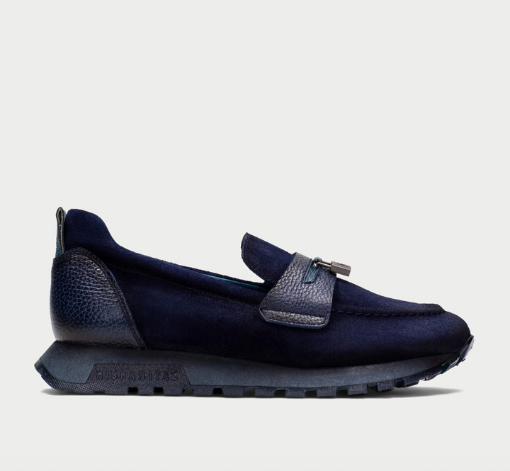 HI265166 NAVY SUEDE LOAFER