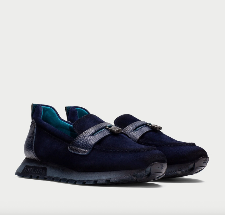 HI265166 NAVY SUEDE LOAFER