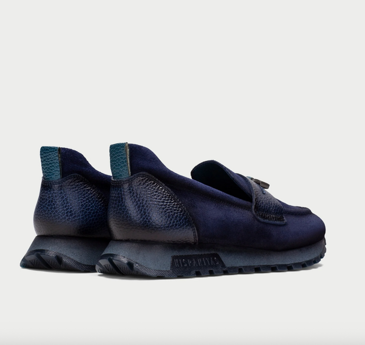 HI265166 NAVY SUEDE LOAFER
