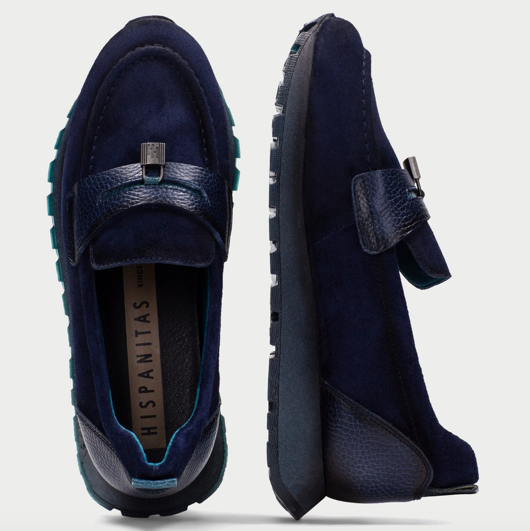 HI265166 NAVY SUEDE LOAFER