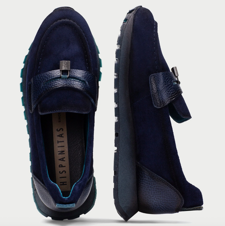 HI265166 NAVY SUEDE LOAFER