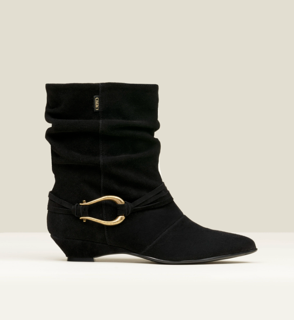 MAREN BLACK SUEDE BOOT