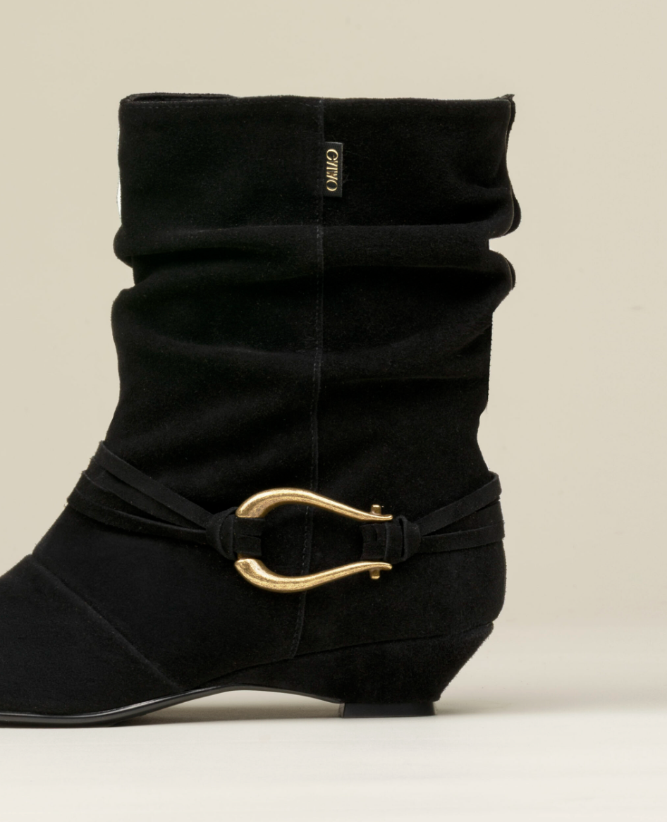 MAREN BLACK SUEDE BOOT