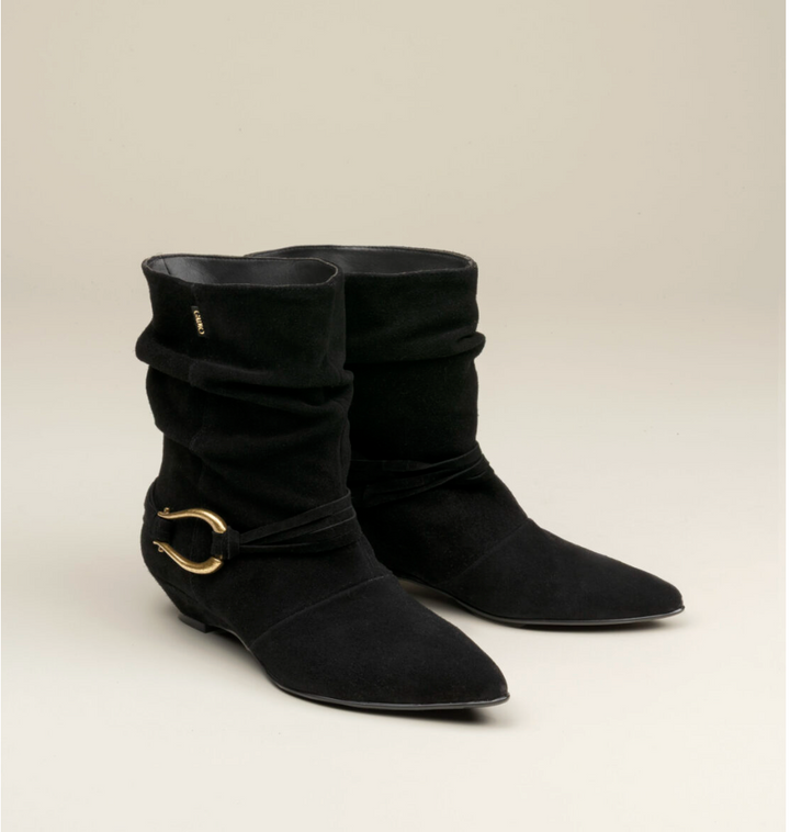 MAREN BLACK SUEDE BOOT