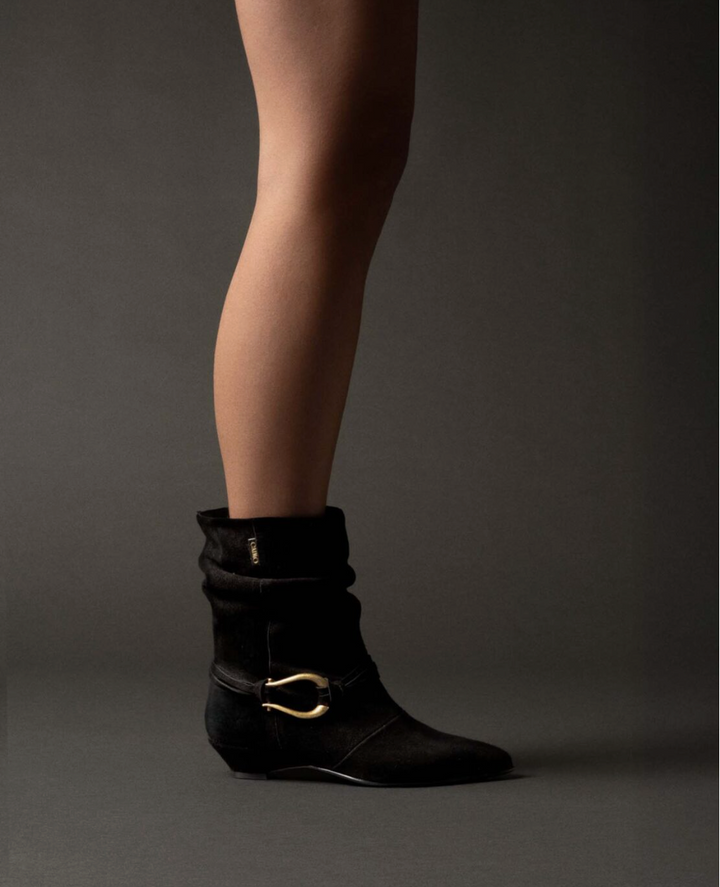 MAREN BLACK SUEDE BOOT