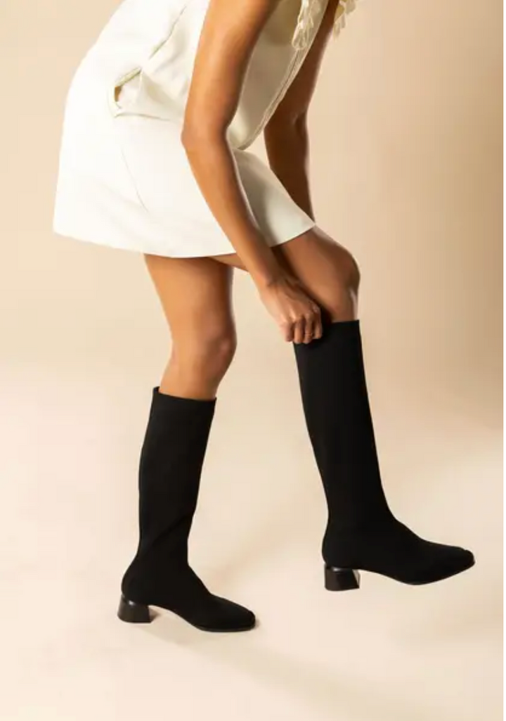 NOLITA BLACK KNIT BOOT