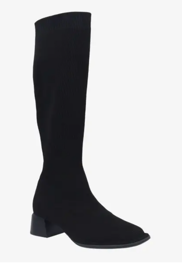 NOLITA BLACK KNIT BOOT